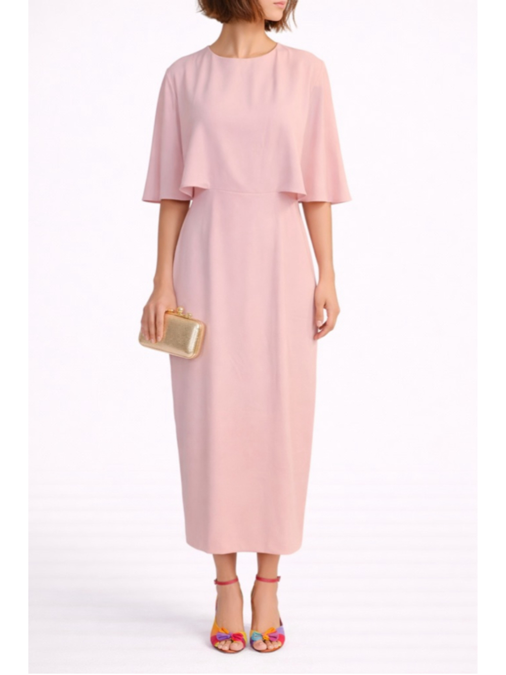 Tuckernuck Pomander Place Cape Leah Midi Dress Blush Pink Size 8 NWT Sold Out